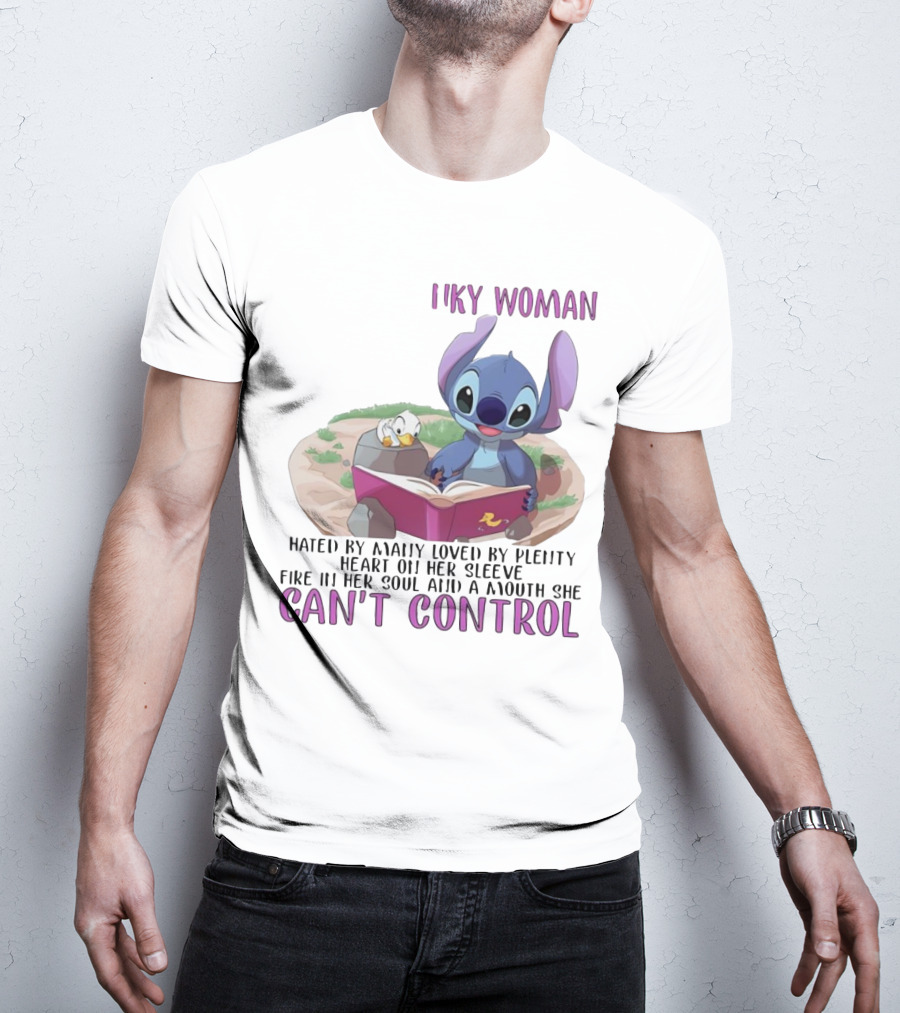 Cranky Woman Stitch Can't Control Hated By Many Loved By Plenty T-Shirt