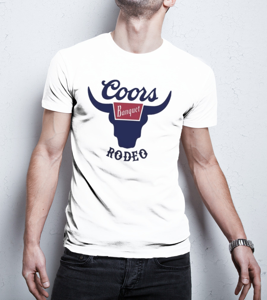 Coors Banquet Rodeo Tara Fabulousbutevil Bull Horns T-Shirt