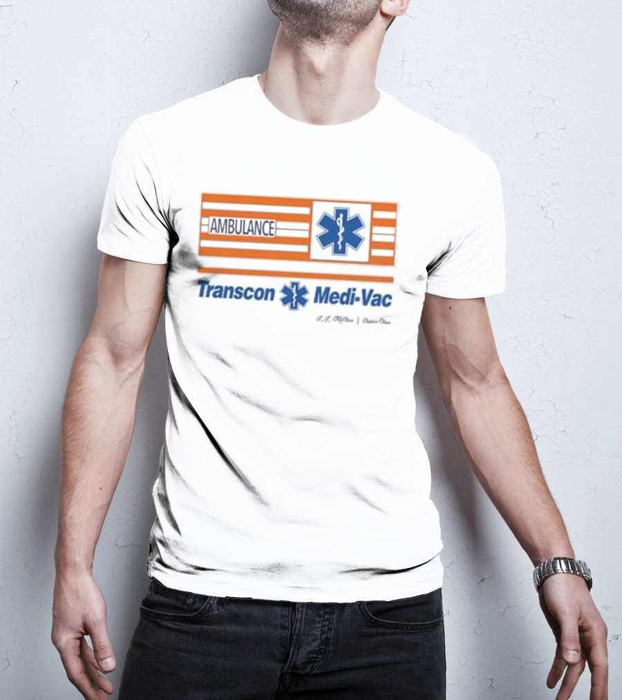 Transcon Medi-Vac Ambulance Cannonball Run E.M.T. Paramedic T-Shirt