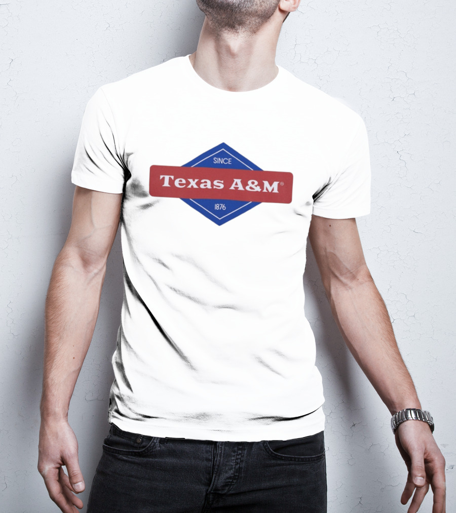 Texas A&M Since 1876 Diamond Logo T-Shirt