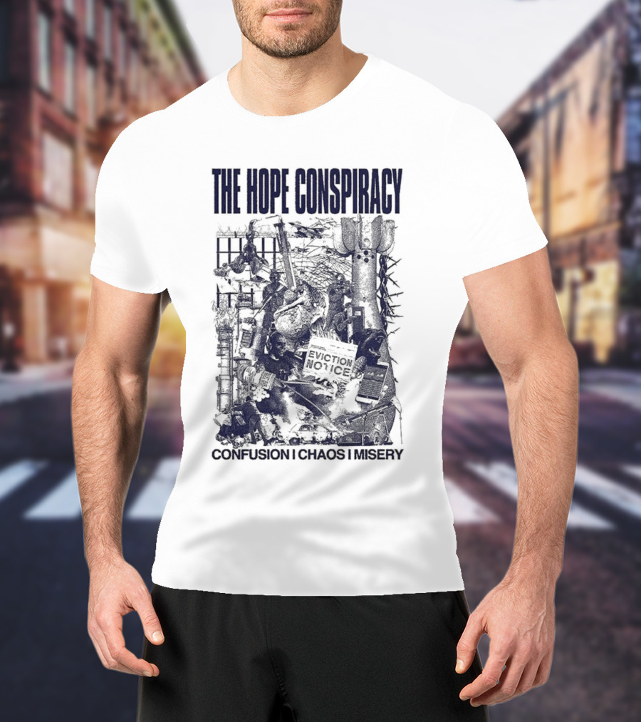 The Hope Conspiracy Branca CCM Natural Vintage-Style Imagery T-Shirt