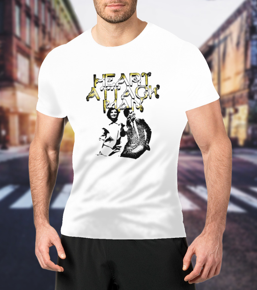 The Kennedys Heart Attack Man Sketched Character And Text T-Shirt