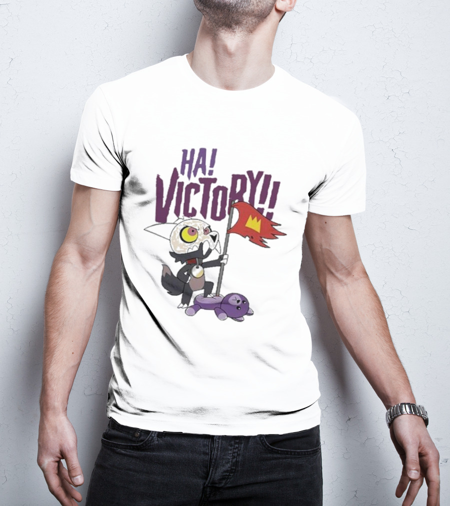 The Owl House Ha Victory King Character And Plush Toy Scene T-Shirt