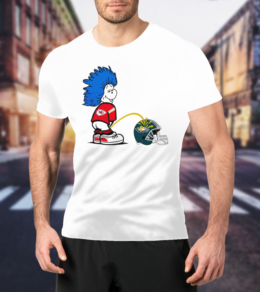 Thing One Kansas City Chiefs Piss On Philadelphia Eagles 2025 T-Shirt