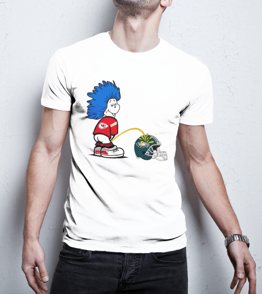 Thing One Kansas City Chiefs Piss On Philadelphia Eagles 2025 T-Shirt