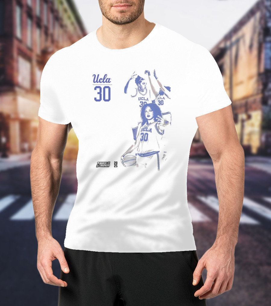 UCLA Bruins Basketball Timea Gardiner 2025 NCAA March Madness #30 T-Shirt
