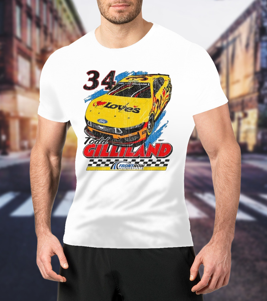 Todd Gilliland 34 Love's Front Row Motorsports Car T-Shirt