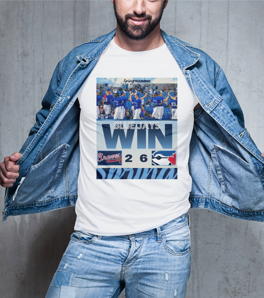 Blue Jays Win Over Braves 6-2 Spring Training T-Shirt