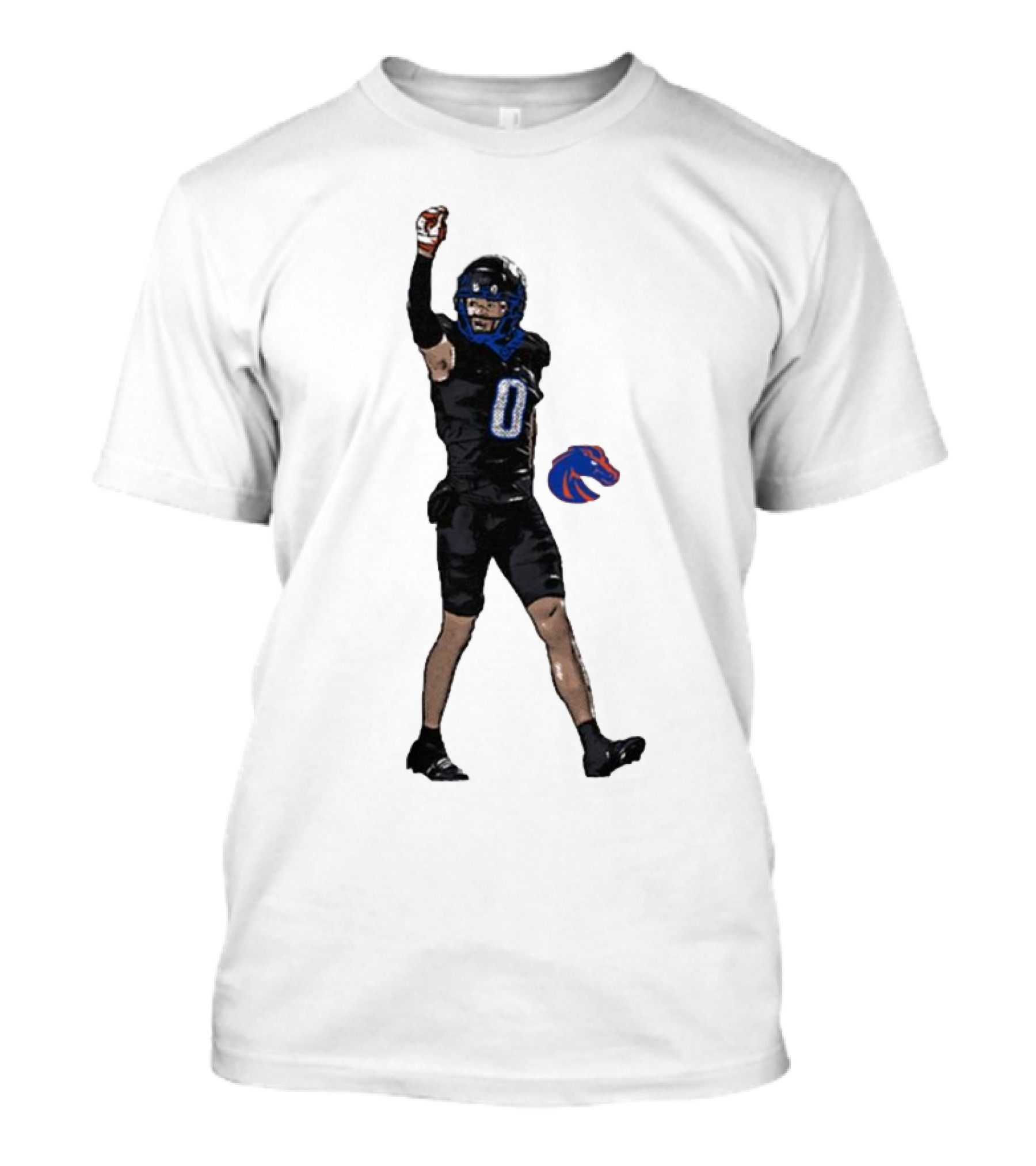 Ty Benefield Boise State Broncos Football Comic Character T-Shirt