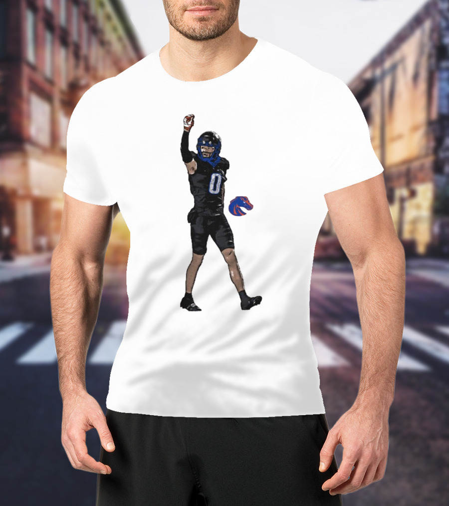 Ty Benefield Boise State Broncos Football Comic Character T-Shirt