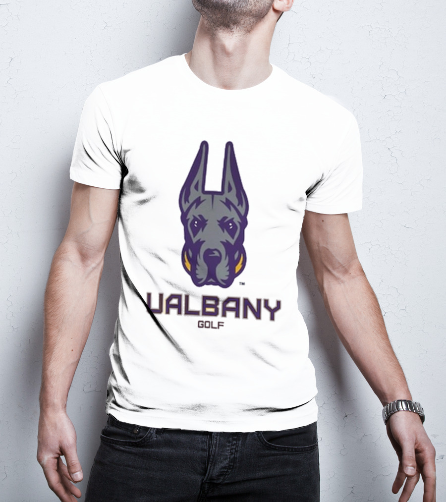 UAlbany Great Danes Golf Head Logo T-Shirt