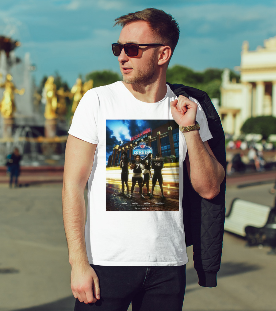 Lucas Oil Stadium NFL Scouting Combine 2025 UCF Adams Harvey Hudson McWilliams Indianapolis T-Shirt