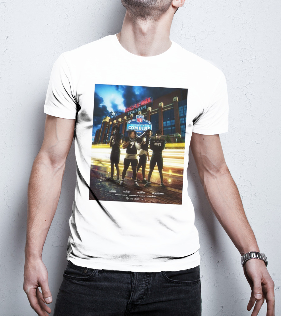 Lucas Oil Stadium NFL Scouting Combine 2025 UCF Adams Harvey Hudson McWilliams Indianapolis T-Shirt