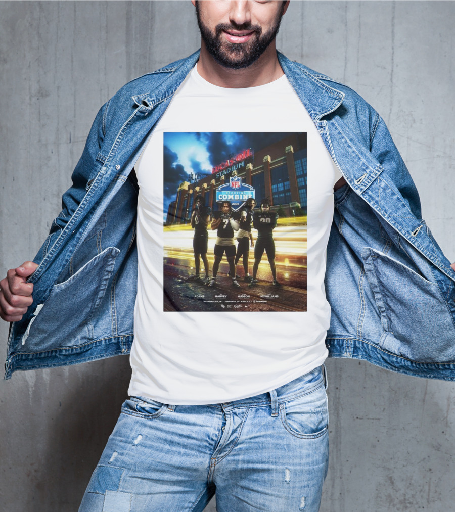 Lucas Oil Stadium NFL Scouting Combine 2025 UCF Adams Harvey Hudson McWilliams Indianapolis T-Shirt