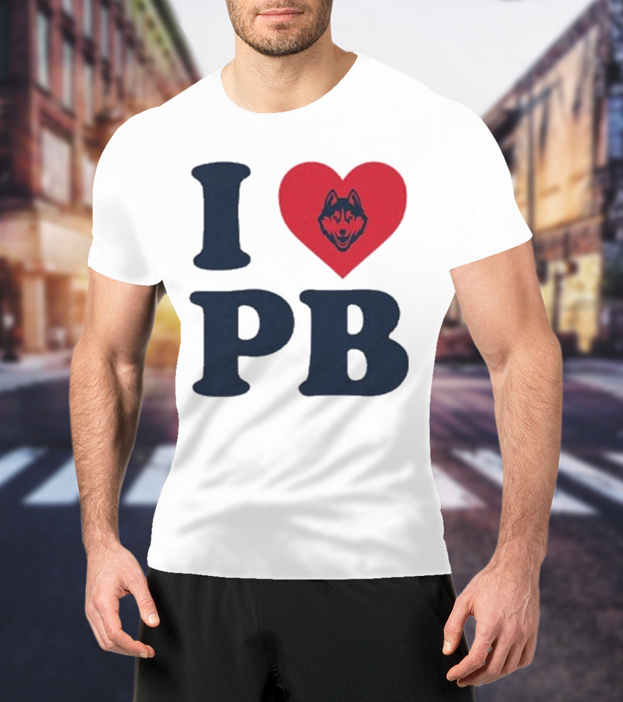 UConn I Heart Huskies Paige Bueckers PB T-Shirt