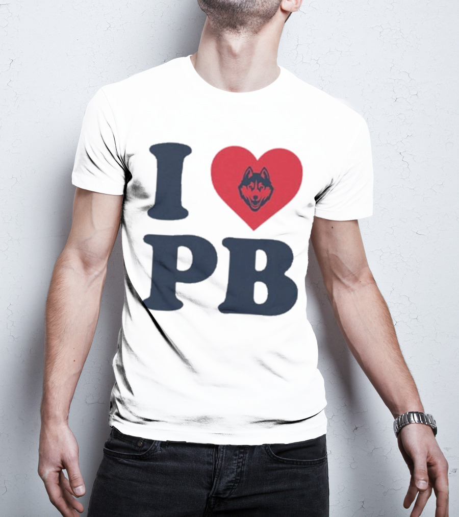 UConn I Heart Huskies Paige Bueckers PB T-Shirt