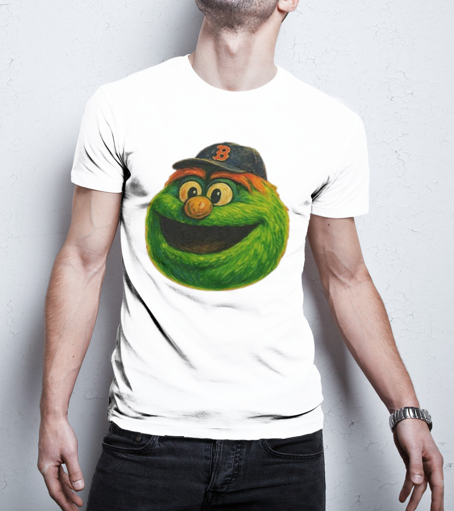 Wally The Green Monster Boston Red Sox Iconic Logo T-Shirt