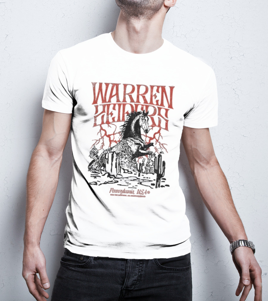 Warren Zeiders Lightning Cowboy Pennsylvania USA T-Shirt