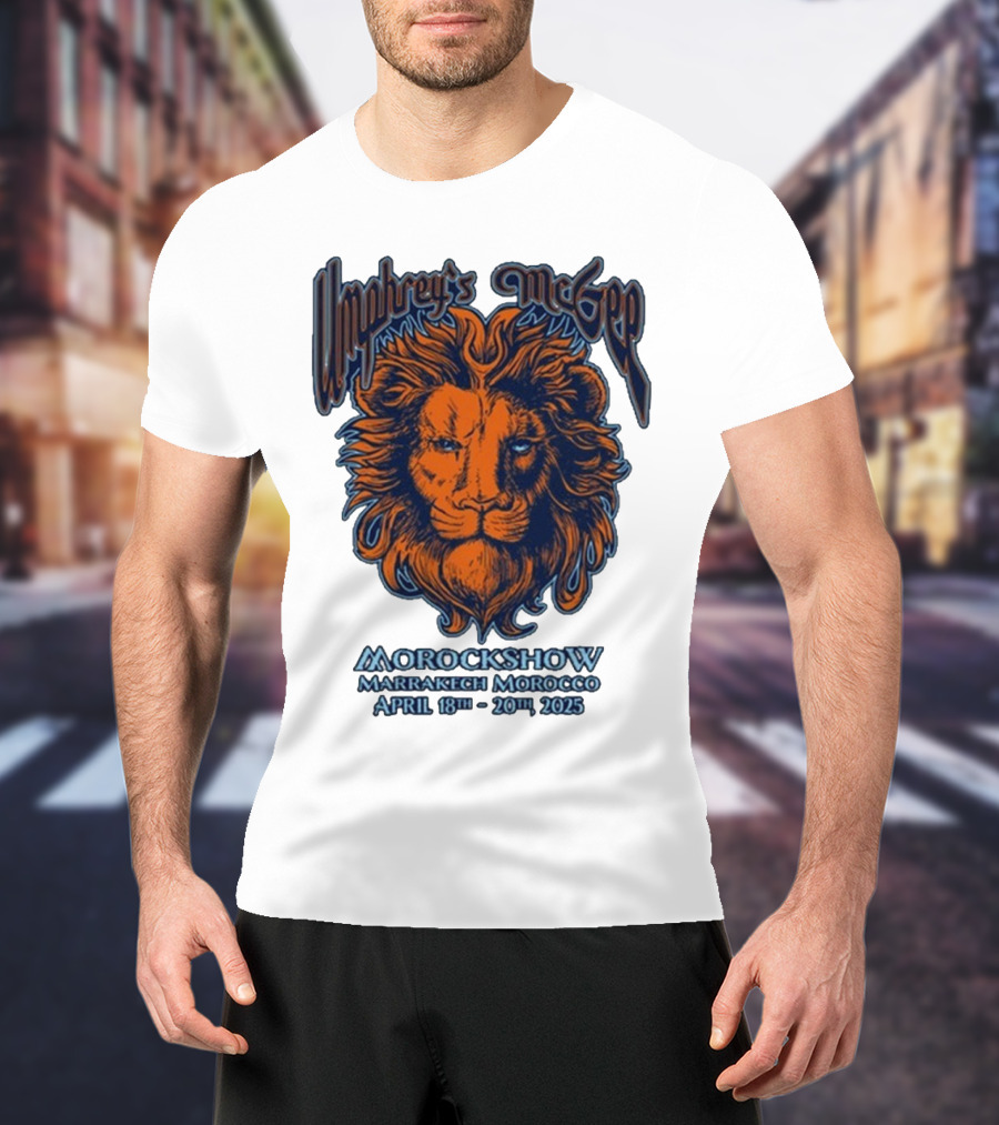 Umphrey’s McGee Morockshow Marrakech Morocco April 18th-20th 2025 Lion Art T-Shirt