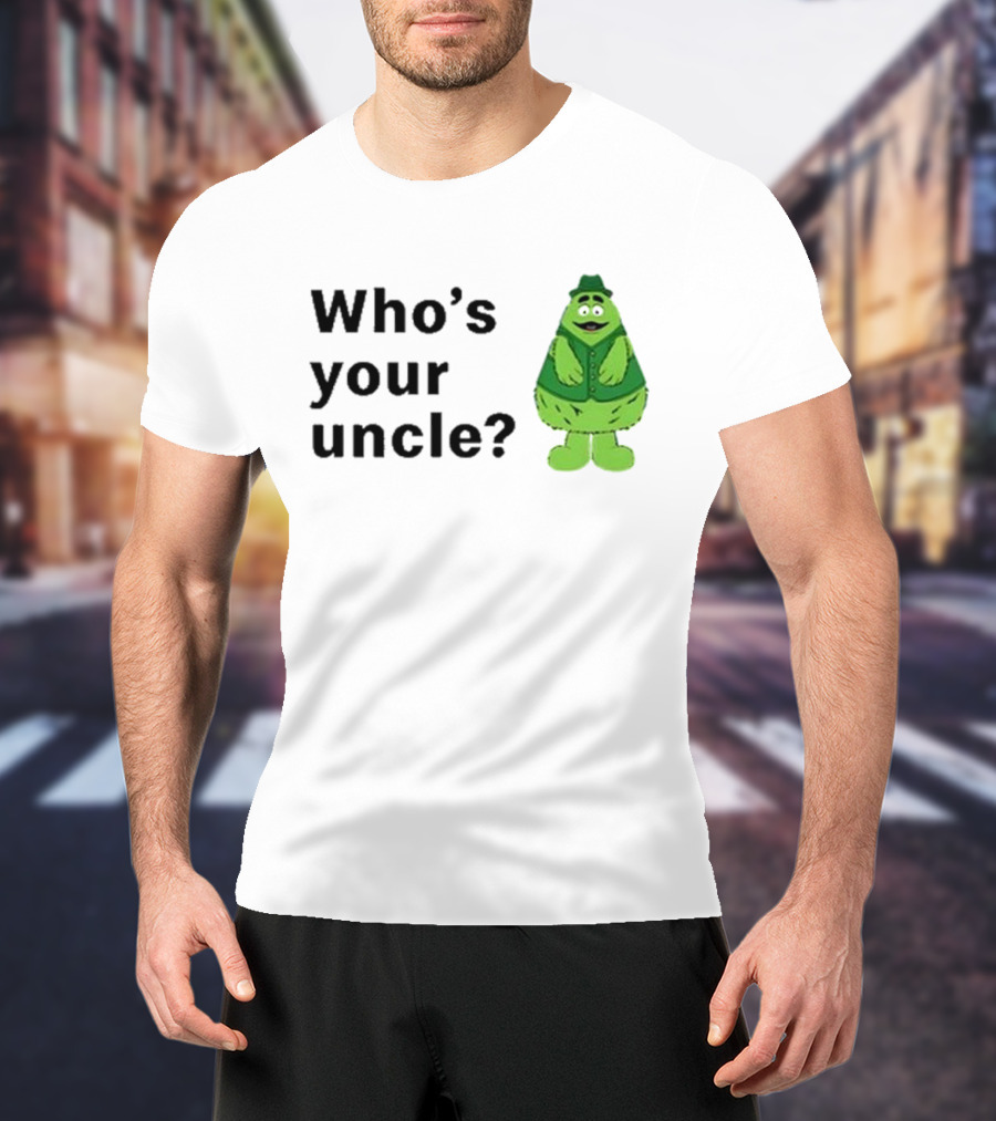 Uncle O’grimacey Who’s Your Uncle Green Character St Patrick’s Day T-Shirt