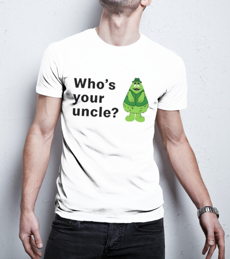 Uncle O’grimacey Who’s Your Uncle Green Character St Patrick’s Day T-Shirt