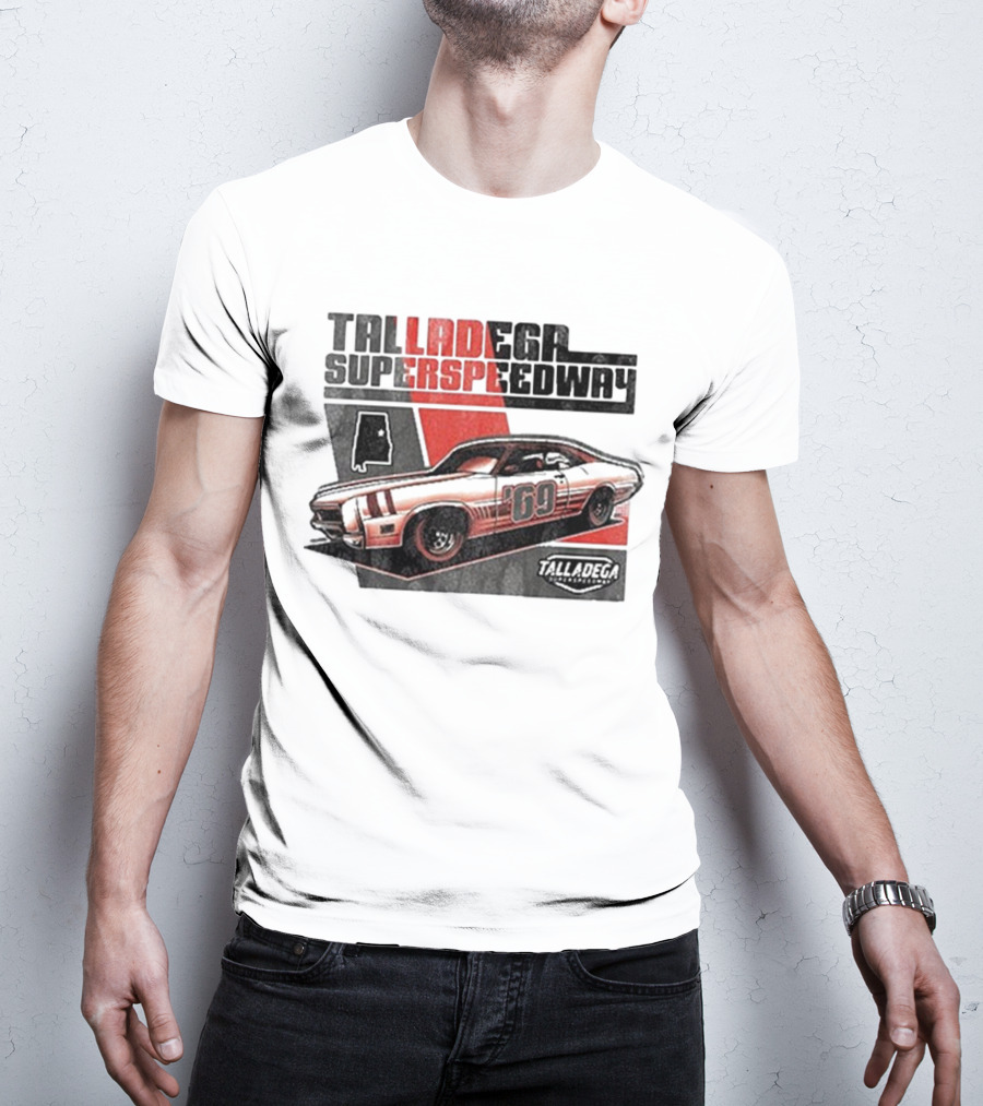 Talladega Superspeedway 69 Retro Racecar Design T-Shirt