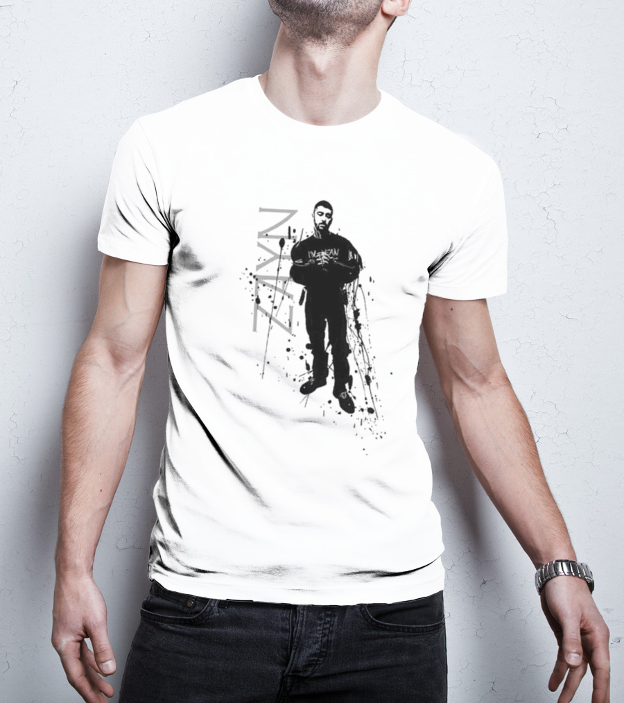 Zayn Splatter Style With Splash Silhouette And Name T-Shirt