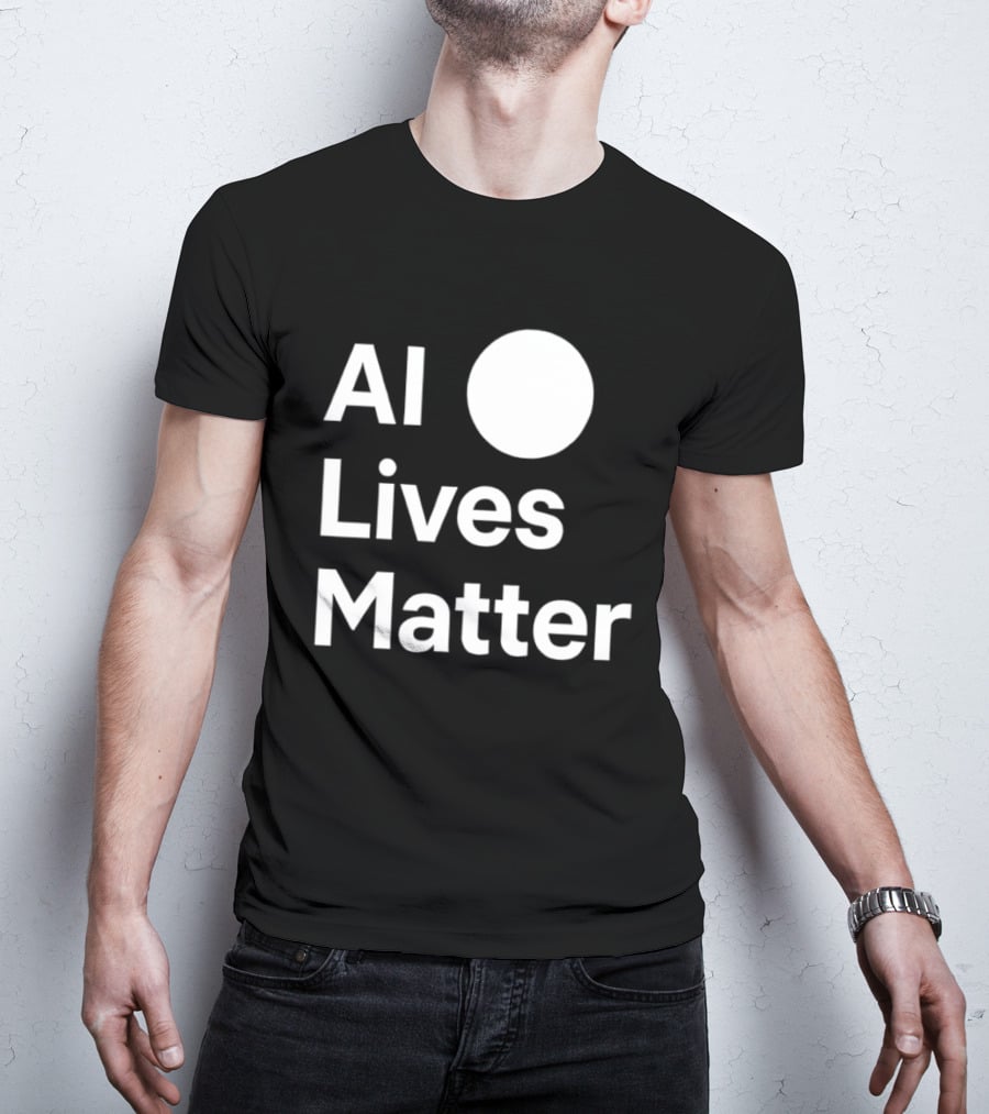 AI Lives Matter Statement Circle T-Shirt