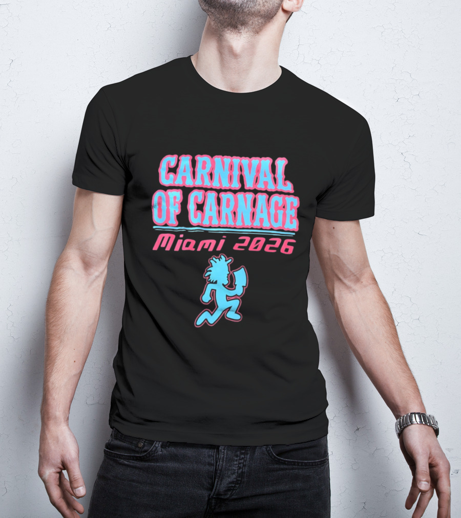Carnival Of Carnage Miami 2026 Hatchet Man T-Shirt