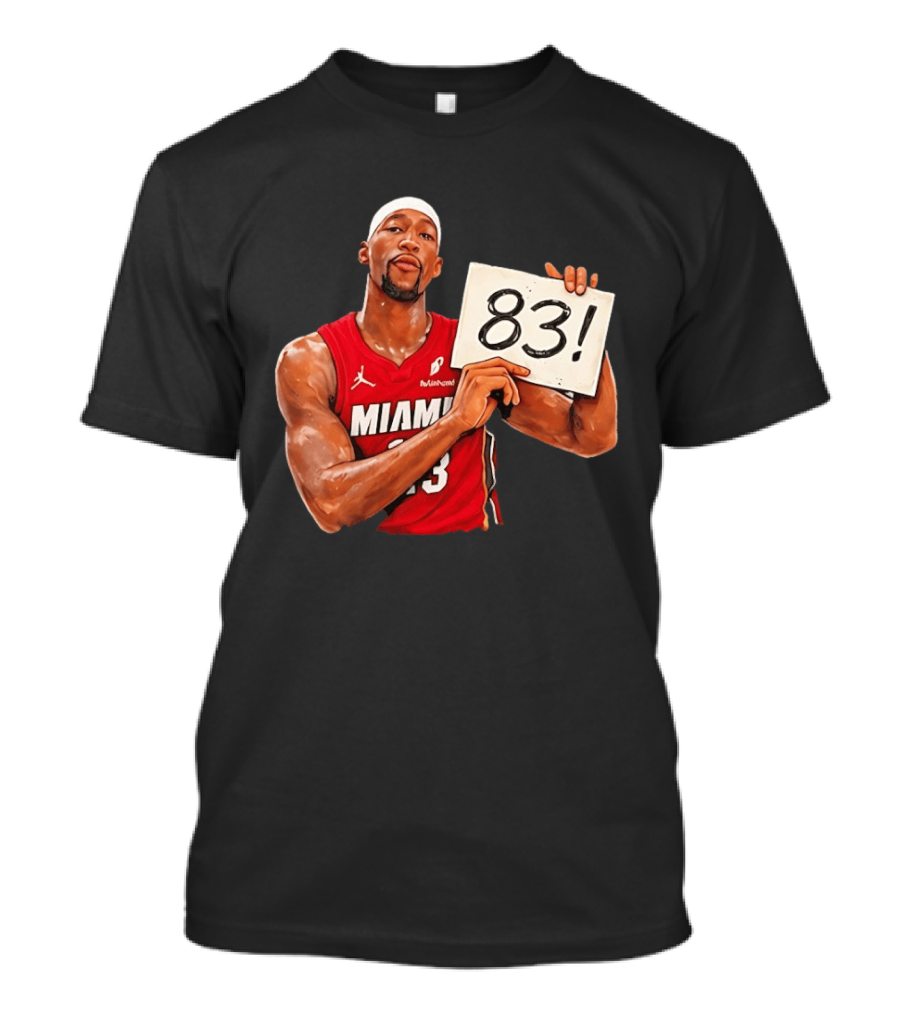 Bam Adebayo Miami Heat 83 Point Game Sign T-Shirt