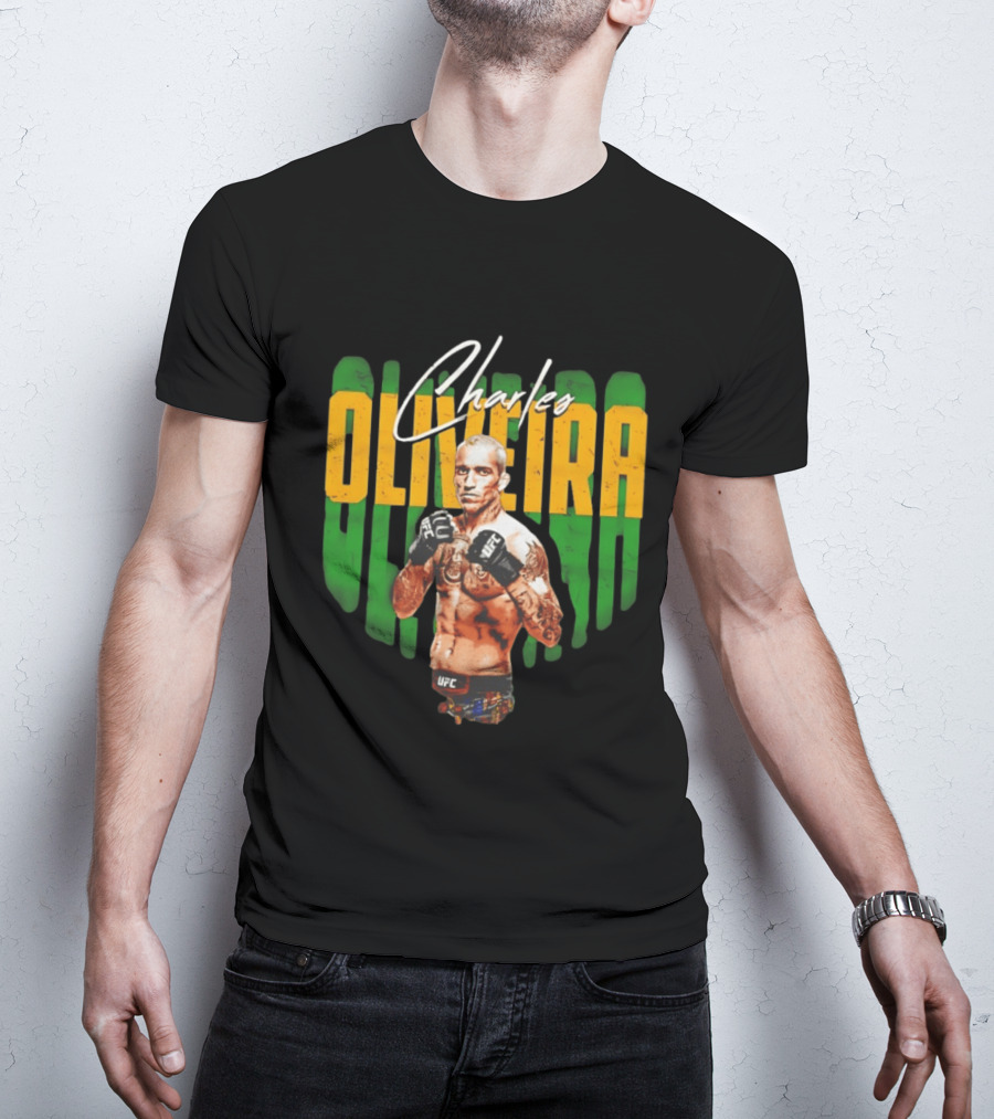 Charles Oliveira UFC Fighter Signature Pose T-Shirt