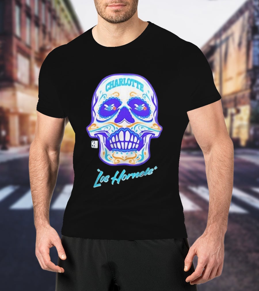 Charlotte Los Hornets Día De Los Muertos 2026 Celebration T-Shirt
