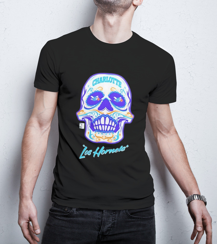 Charlotte Los Hornets Día De Los Muertos 2026 Celebration T-Shirt