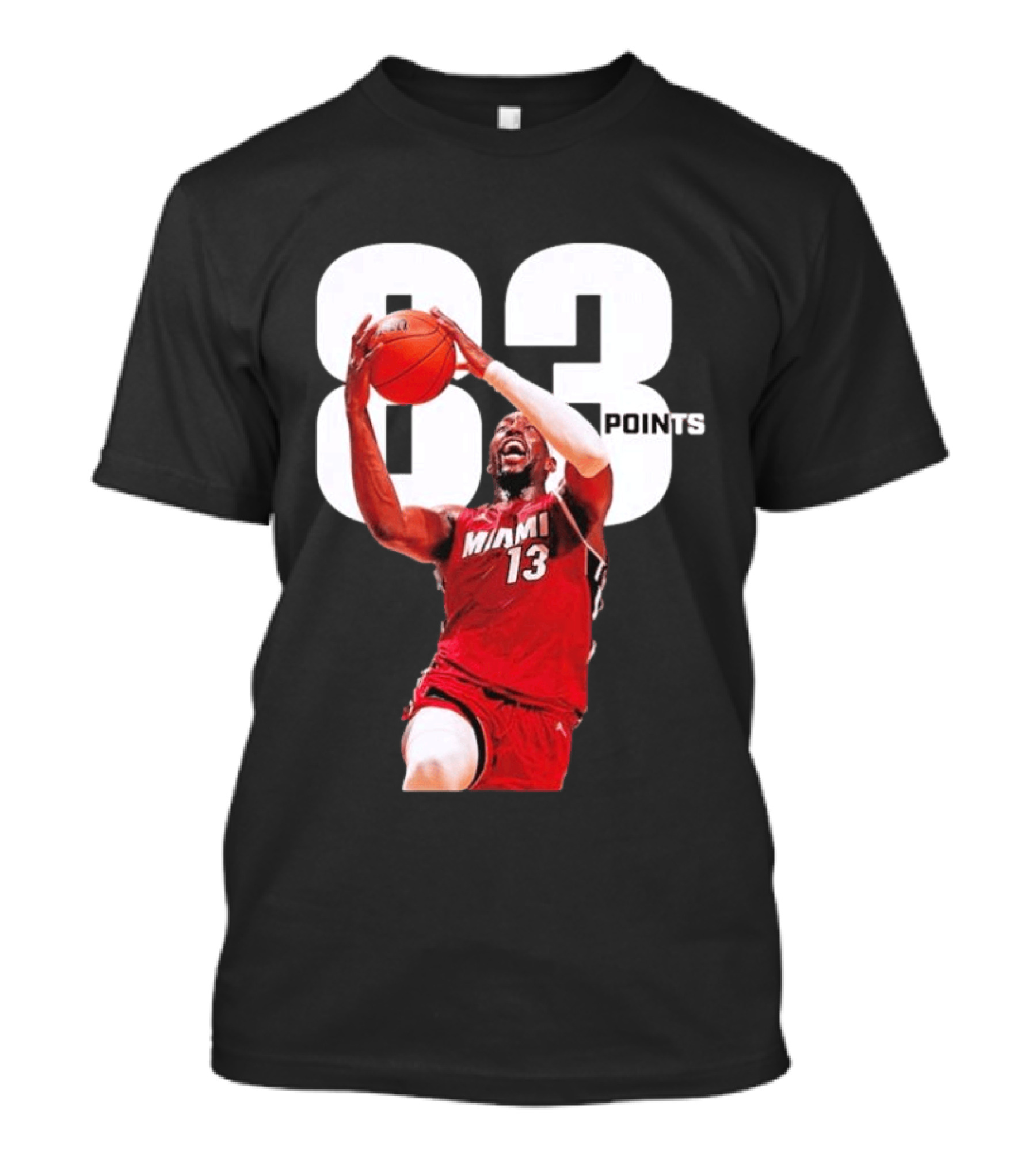 Bam Adebayo Miami 13 Scores 83 Points Passing Kobe Bryant's Single Game Record T-Shirt
