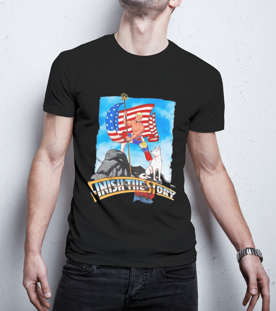 Cody Rhodes Finish The Story American Nightmare WWE Flag T-Shirt