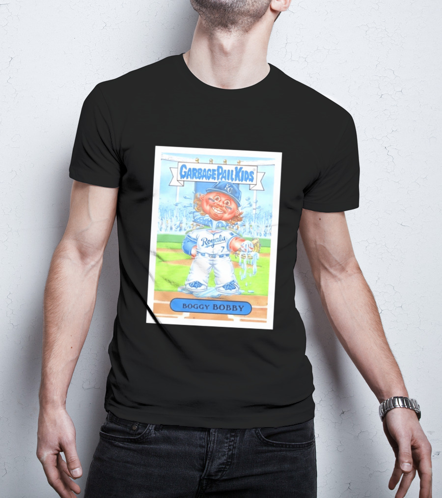 Garbage Pail Kids Boggy Bobby Royals KC Baseball Card T-Shirt