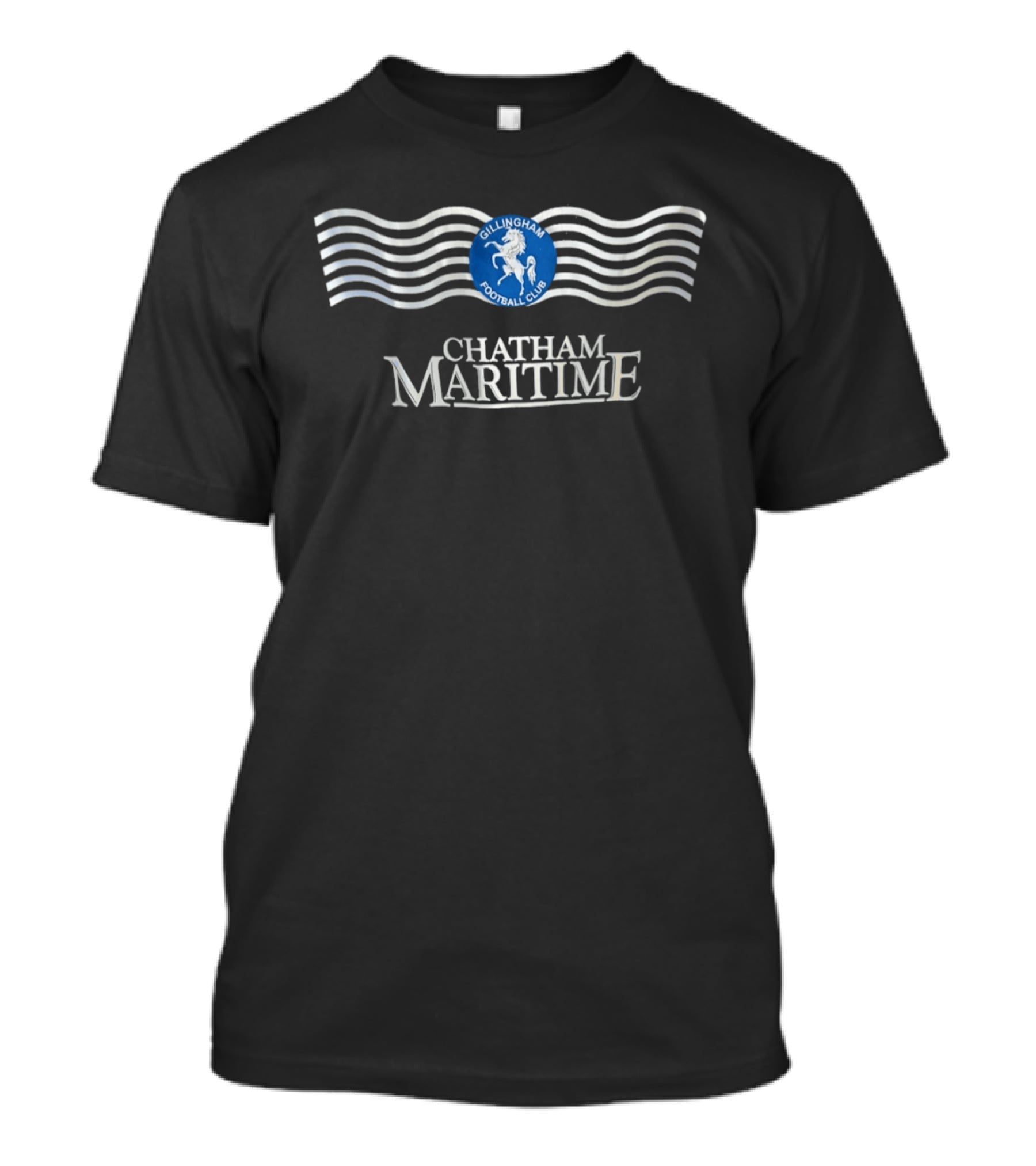 Gillingham Football Club Chatham Maritime Waves T-Shirt