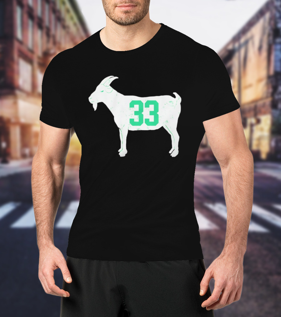 Larry Bird Goat 33 Boston Celtics St Patrick's Day Basketball T-Shirt