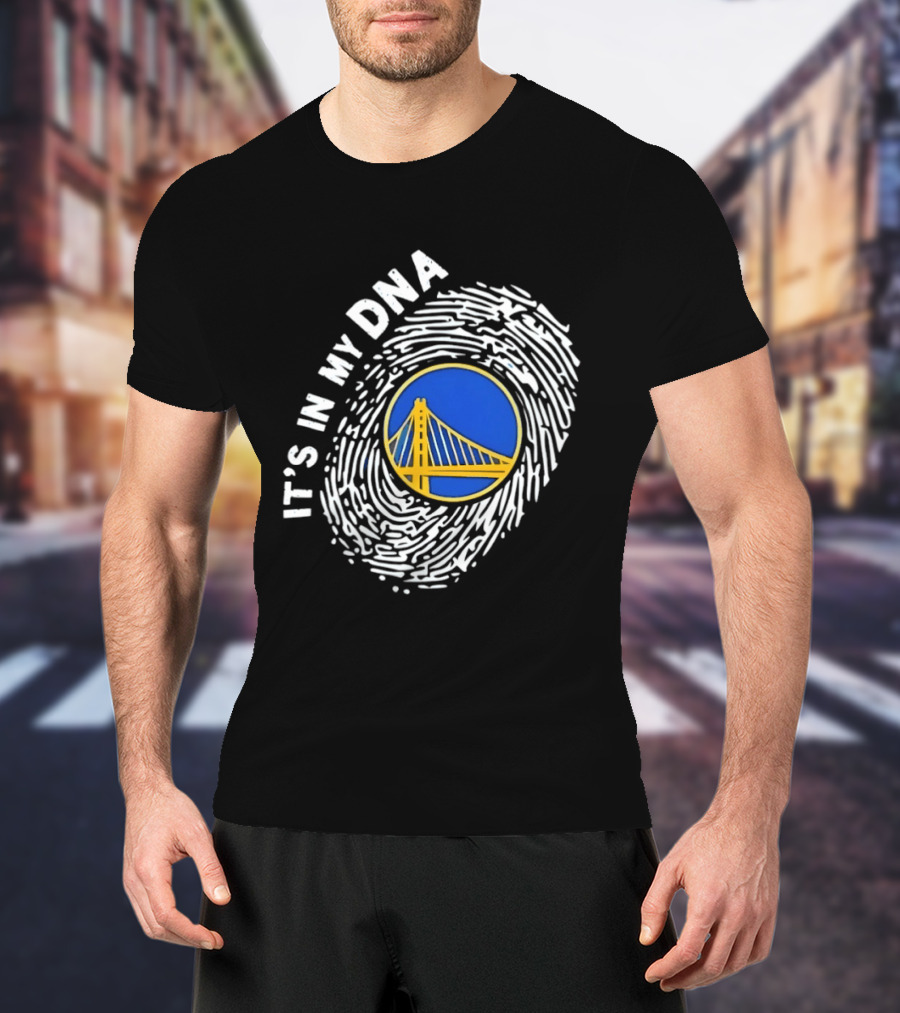 Golden State Warriors It's In My DNA Fingerprint Basketball T-Shirt