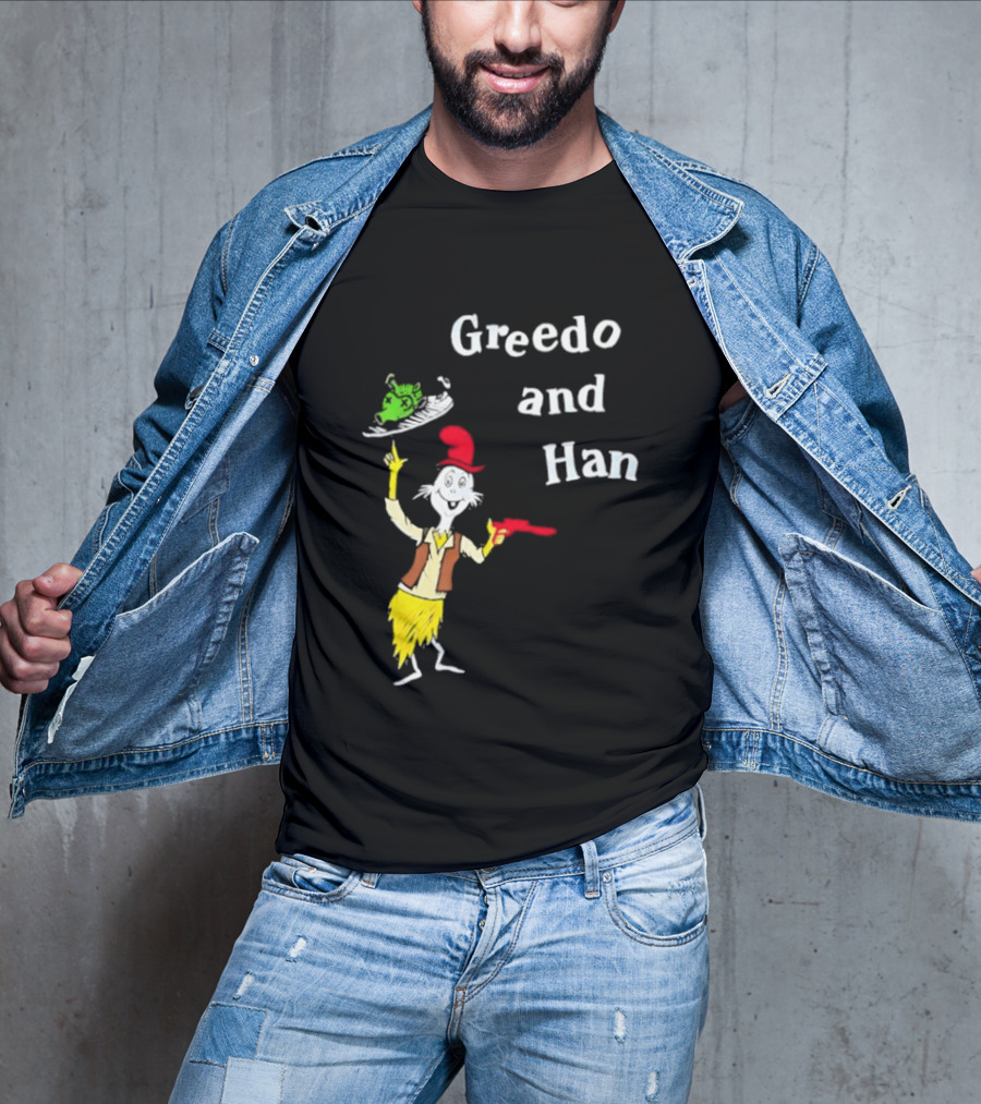 Greedo And Han Dr Seuss Blaster T-Shirt
