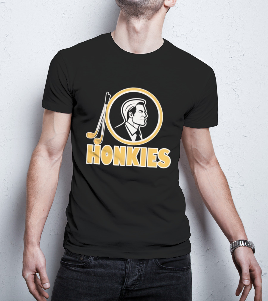 Honkies Washington Commander Golf Icon Circular Motif T-Shirt