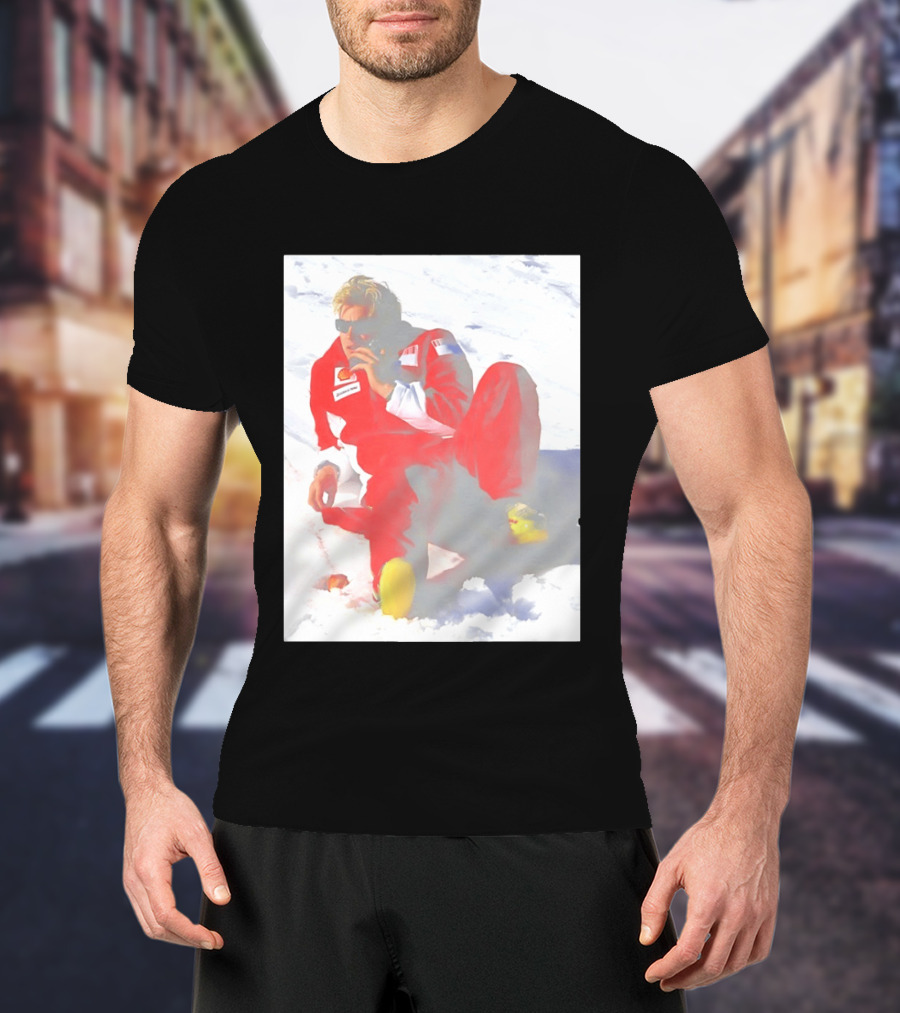 Ice Man Kimi Raikkonen F1 Ferrari Team Racing Legend T-Shirt