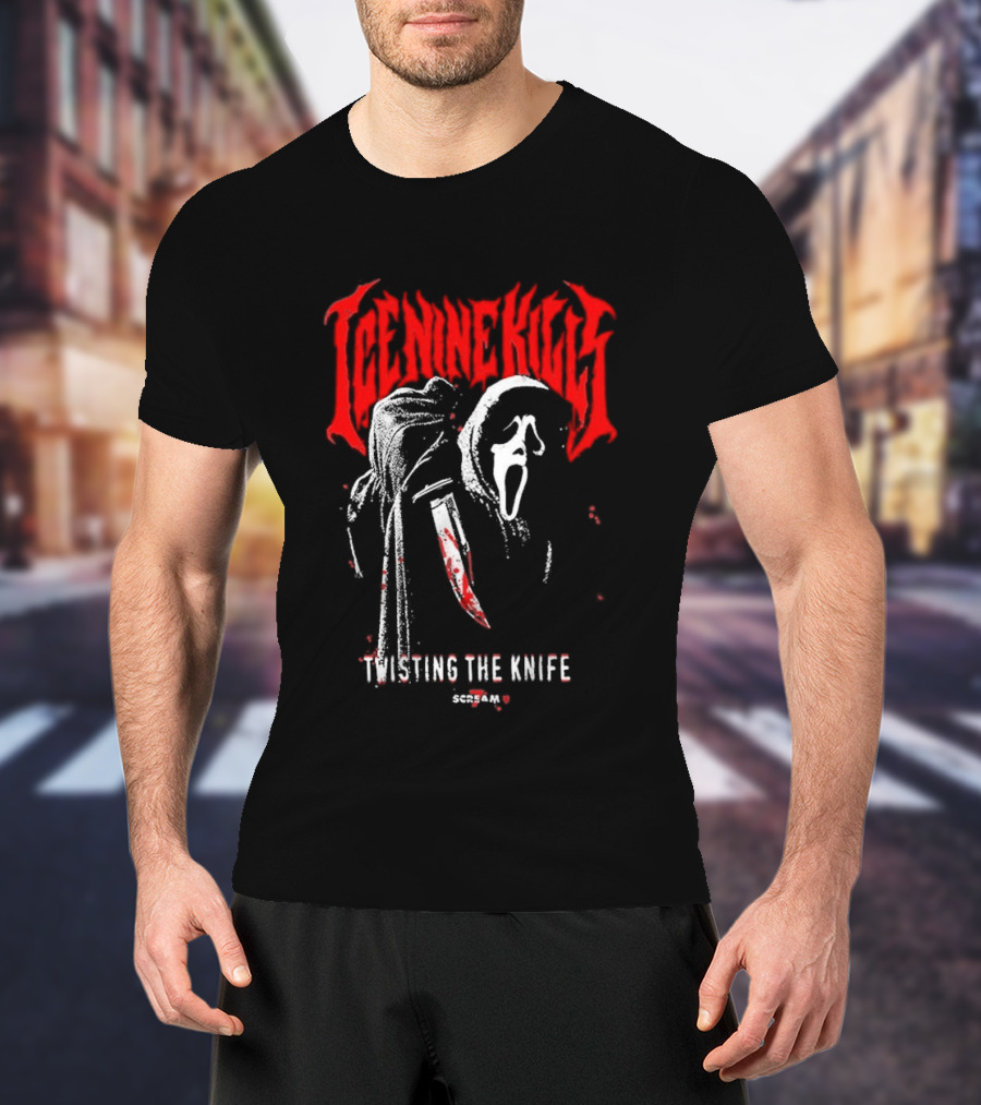 Ice Nine Kills Twisting The Knife Ghostface Scream 7 T-Shirt