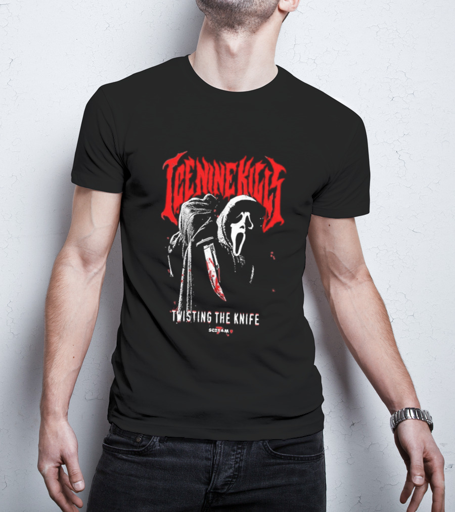 Ice Nine Kills Twisting The Knife Ghostface Scream 7 T-Shirt