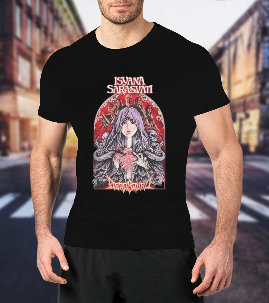 Isyana Sarasvati Deadsquad Collaboration Gothic Band T-Shirt