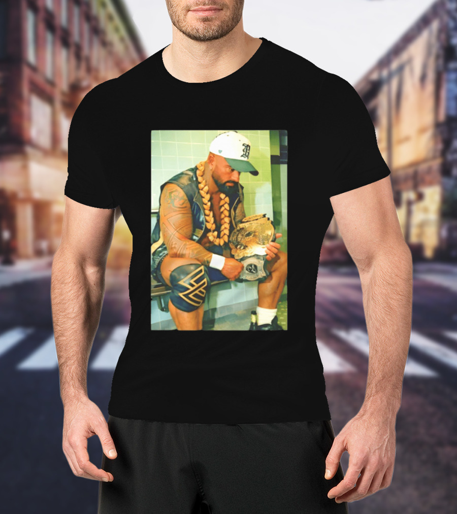 Kobe Carter Colby Carter Pro Wrestling Championship Belt And Beaded Necklace T-Shirt