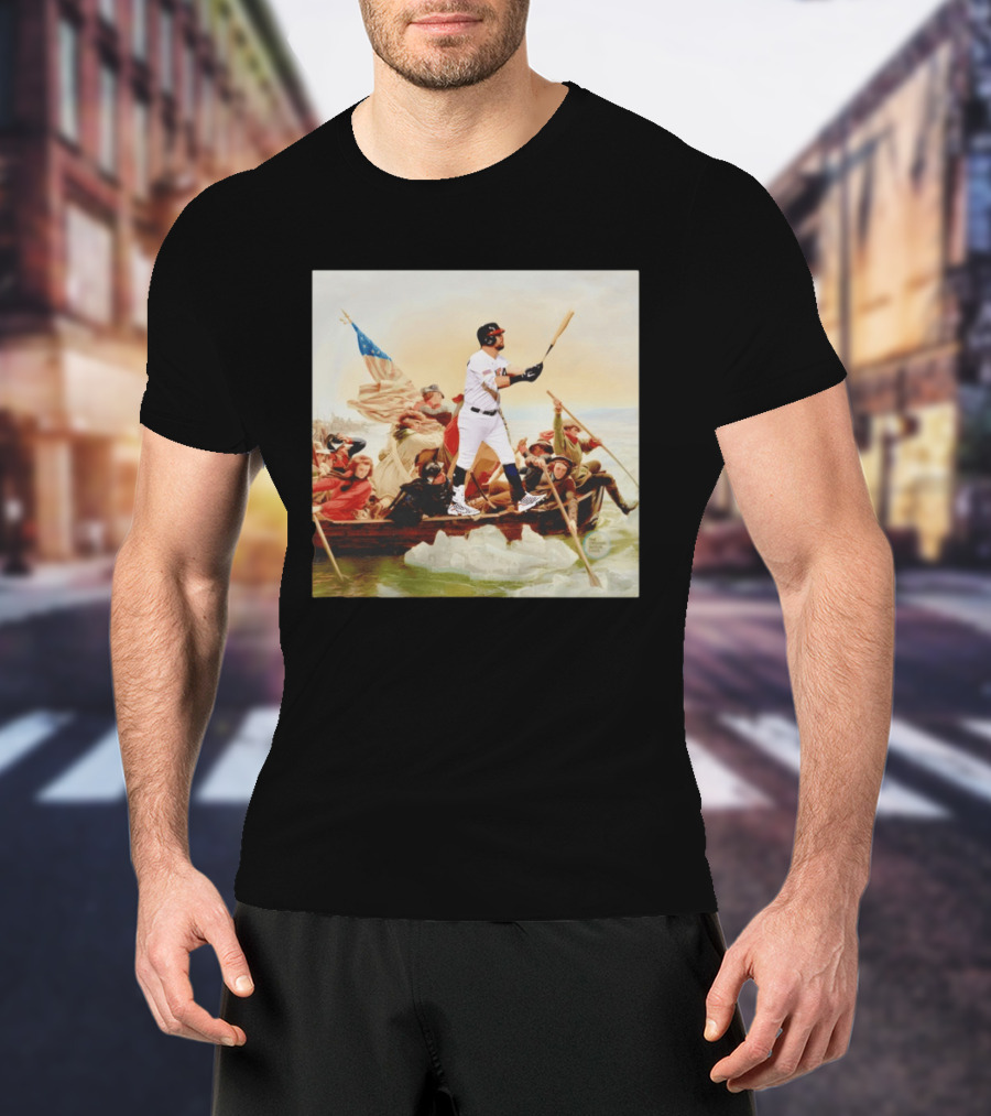 Kyle Schwarber USA Baseball Team Washington Crossing The Delaware T-Shirt