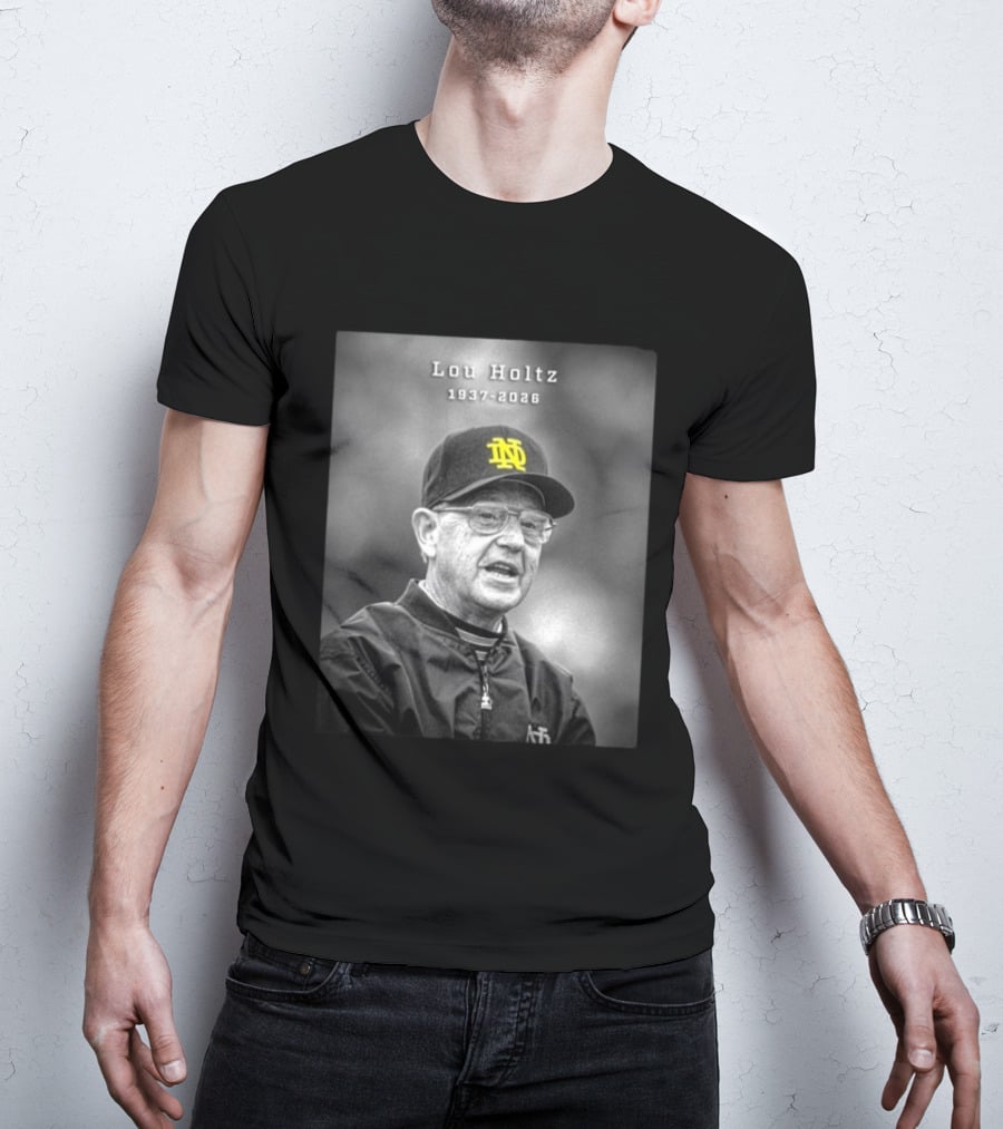 Lou Holtz Notre Dame Coach 1937 2026 Iconic Legacy T-Shirt