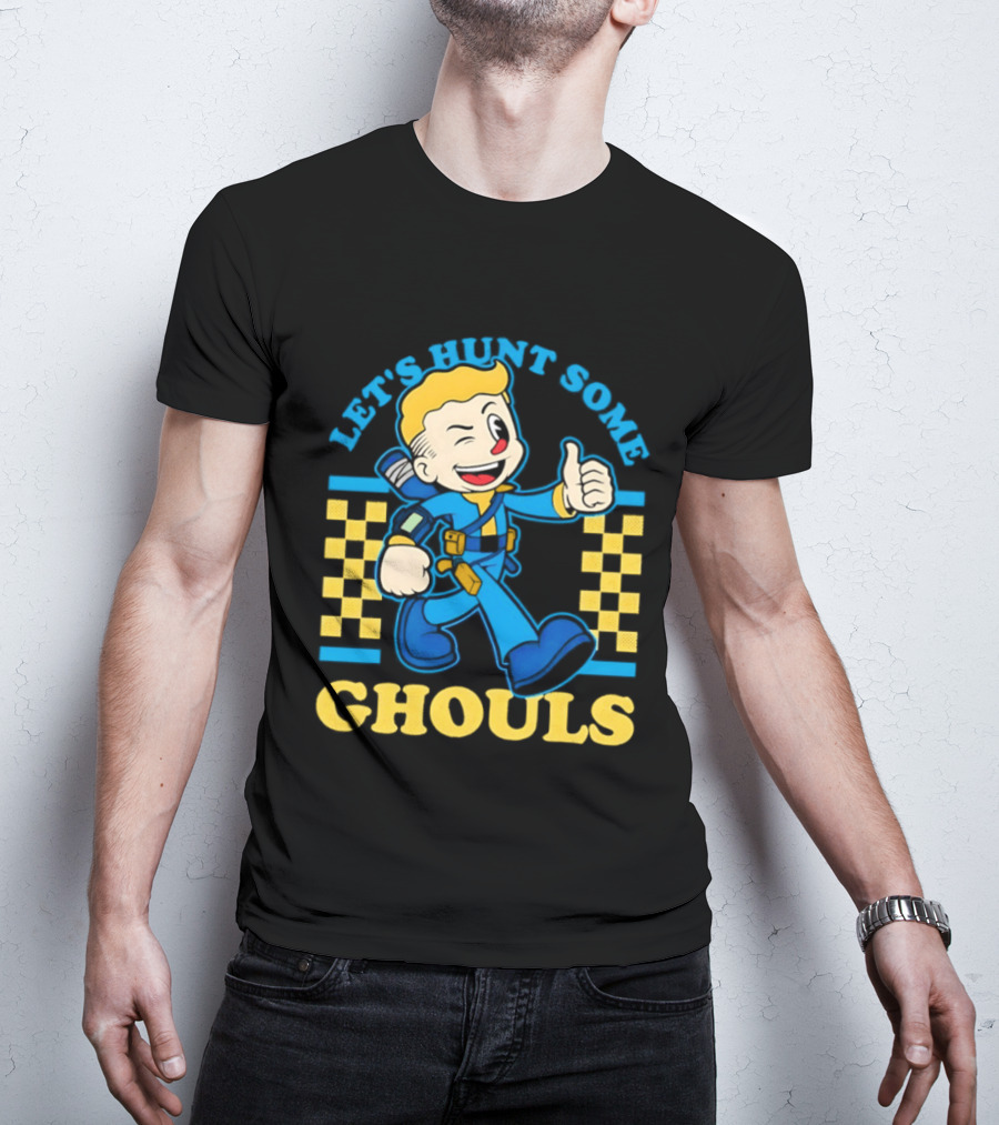Let's Hunt Some Ghouls Vault Boy Thumbs Up Adventure T-Shirt