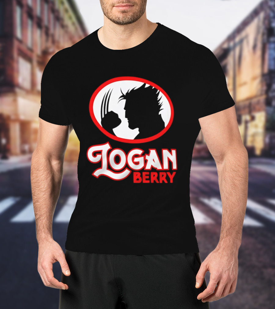 Logan Berry Marvel Wolverine Silhouette Claw T-Shirt